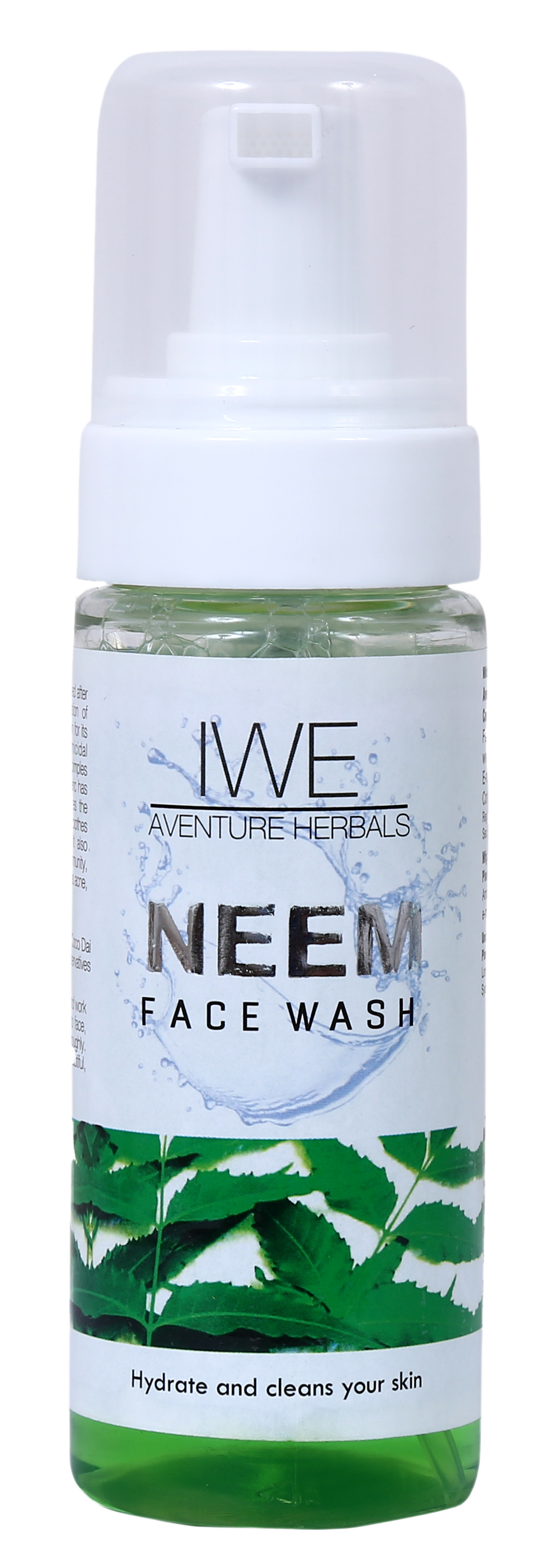 Aventure Herbals Neem Foam Face wash front view of the bottle